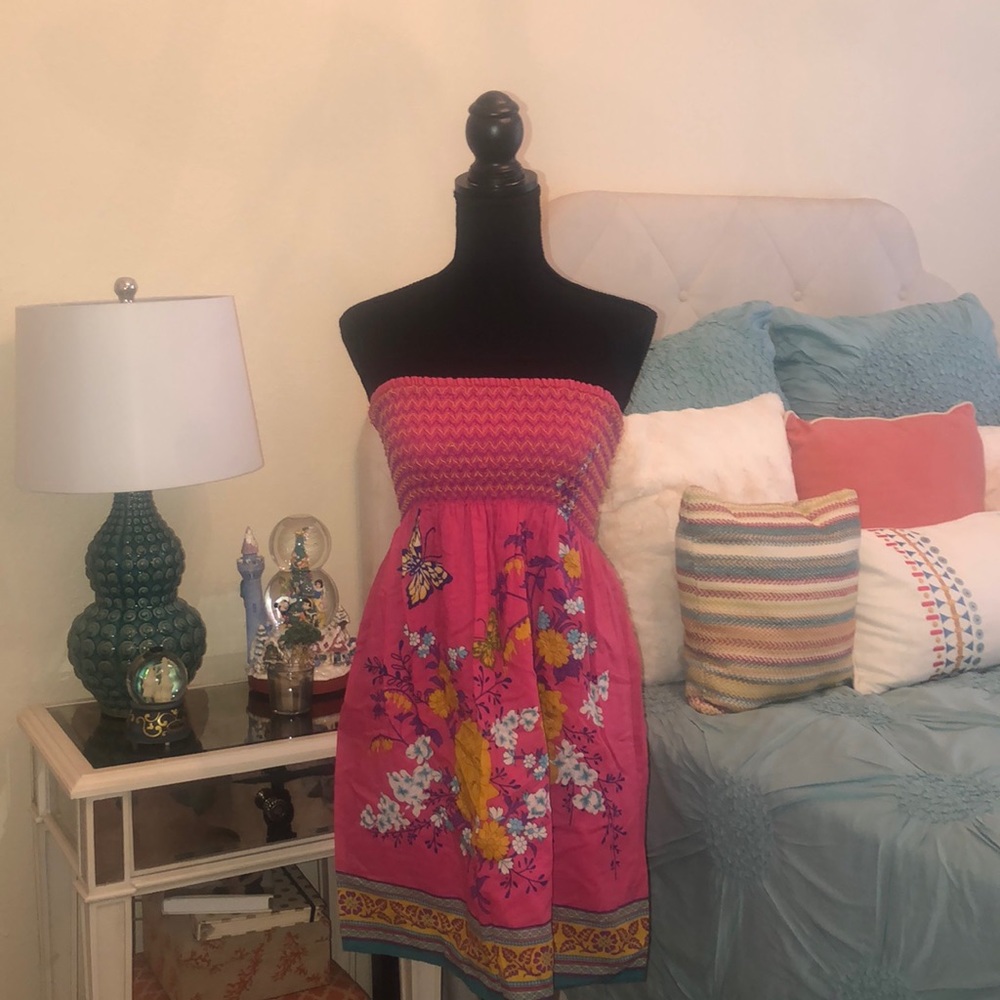 Pink Floral Sundress